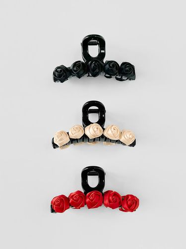 Handmade Rose Line Hair Clip [3 Color] - FANTASTIC PLANET - Modalova