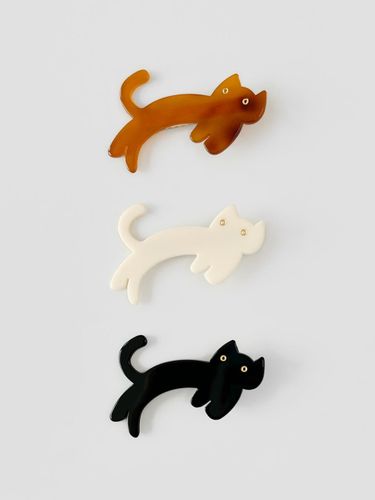 Cat Shaped Gold Tone Hair Pin - FANTASTIC PLANET - Modalova