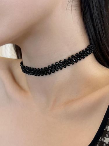 Elastic Adjustable Beads Choker [] - FANTASTIC PLANET - Modalova