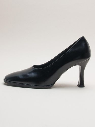 Cowhide Square Toe 8cm Pumps [] (KW2753) - karen white - Modalova