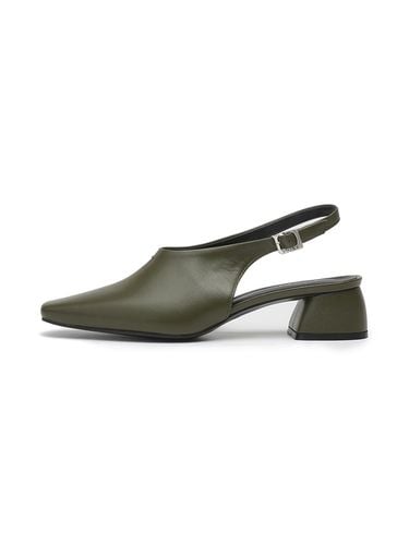 Lambskin Curved Slingback [Khaki] (UFA3PB03KH) - UDIRE - Modalova