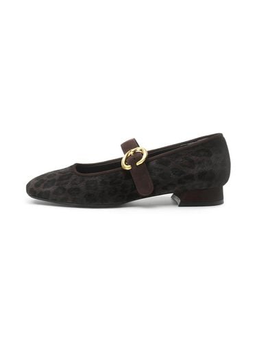 Leather Adjustable Strap Mary Jane Shoes [Brown] (UFA3PJ07BR) - UDIRE - Modalova