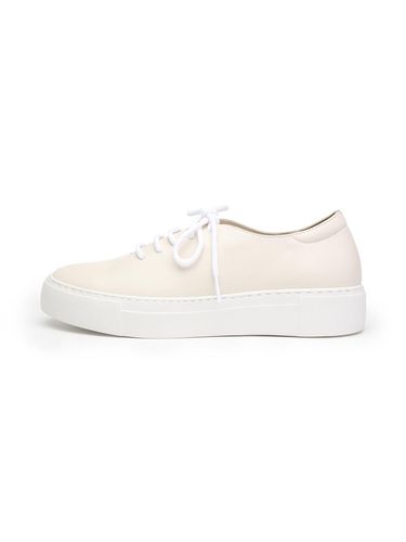 Premium Leather Minimalist Sneakers [Ivory] (UFA3MK41IV) - UDIRE - Modalova