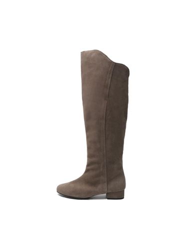 Two-way Suede Long Boots [Khaki] (UFA4BLKH) - UDIRE - Modalova