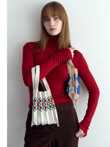 Pleated Knit Pattern Bag - JOSEPH & STACEY - Modalova