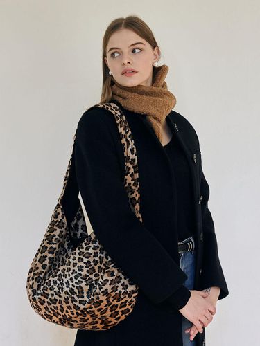 Mix Leopard Reversible Big Hobo Bag - Be dullst - Modalova