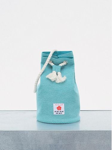 Cotton String Versatile Bucket Bag [Turquoise Blue] - JUNEJUNE SPACE - Modalova