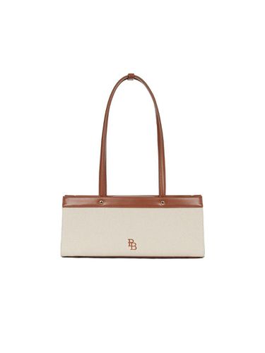 Oxford Fabric Vegan Leather Baguette Bag [Brown] (PP1LSD8PBHBR) - Paul's Boutique - Modalova