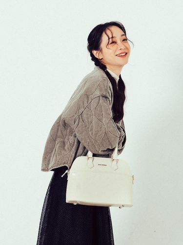 Half-moon Vegan Leather Middle Bag [CREAM] - Paul's Boutique - Modalova