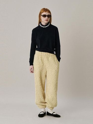 Soft High-Stretch Double Waistband Jogger Pants [Yellow] - JUNEJUNE SPACE - Modalova