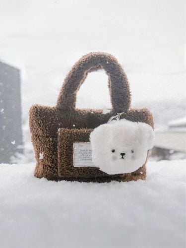 Fluffy Fur Collaboration Bag [Brown] - TU ET TOI - Modalova