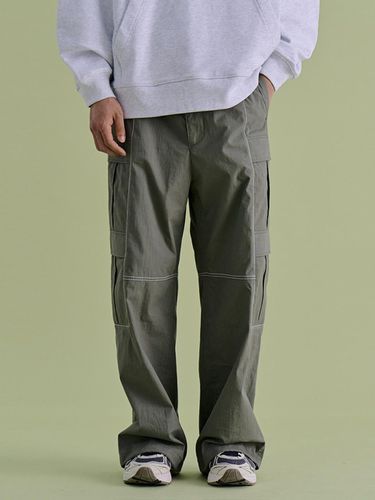 Double Cargo Cotton-Nylon Hybrid Pants [KHAKI] - NONTYPE - Modalova