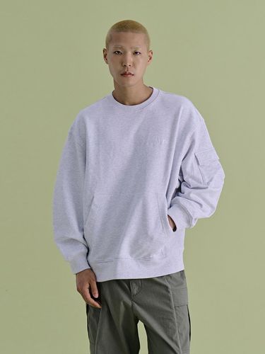 Utility Logo Cotton Blend Sweatshirt [GRAY] - NONTYPE - Modalova