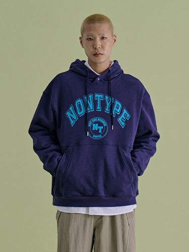 School Symbol Hooded Sweatshirt [Navy] - NONTYPE - Modalova