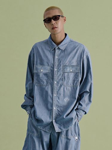 Stitch Denim Shirt [Blue] - NONTYPE - Modalova