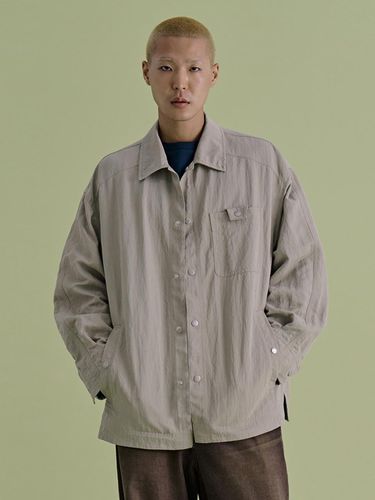 Nylon Trucker Jacket [Beige] - NONTYPE - Modalova