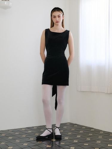 Velvet Reversible Mini Dress [] - AWIT - Modalova