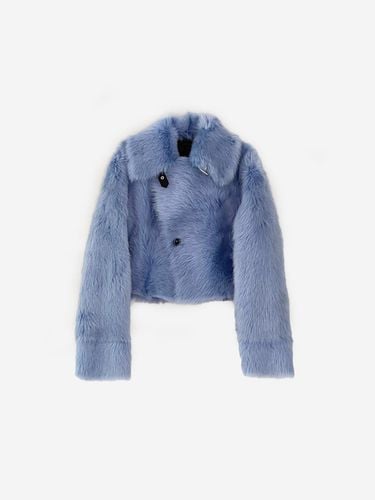 Reversible Toscana Fur Lambskin Jacket [Blue] - LA KOSMO - Modalova