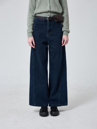 Wide-fit Cotton Belted Pants - JbyRaRa - Modalova