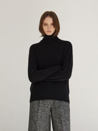 Wholegarments Turtleneck Knit Top [Black] - Mare di mari - Modalova