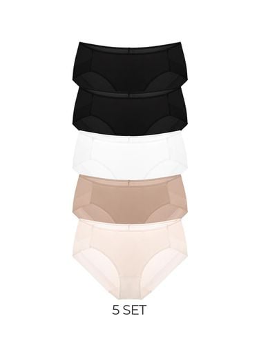 Seamless Cotton Fresh Air Triangle Panty Set [Nude] - HIPPINK - Modalova