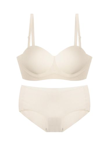 Seamless Push-up Wireless Half-cup Lingerie Set - HIPPINK - Modalova