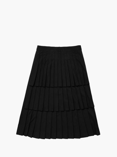 Premium Korean Pleated Skirt [Black] - UNKNOWN BLUE - Modalova