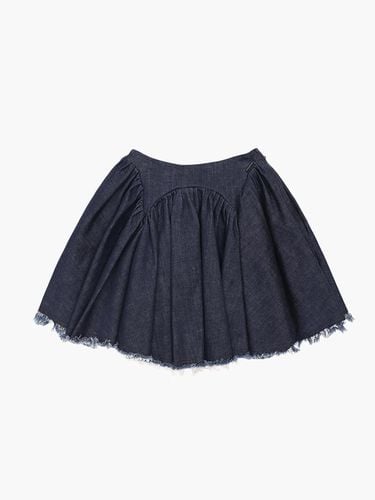 Bustier Full Cotton Mini Skirt [Denim] - UNKNOWN BLUE - Modalova