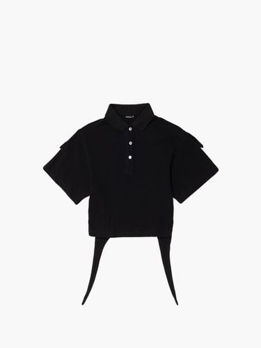 Back Circle PK T-shirt [Black] - UNKNOWN BLUE - Modalova