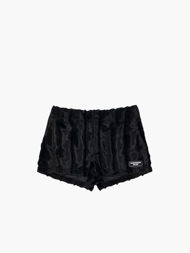 Micro Mini Plush Pants [Black] - UNKNOWN BLUE - Modalova