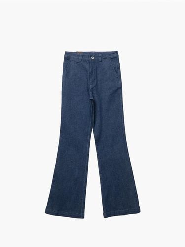 Boots Cut Stretch Cotton Denim [Navy] - UNKNOWN BLUE - Modalova