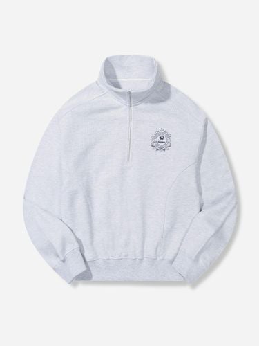 Logo Print Half-Zip Up Sweatshirt [WHITE] - fielders - Modalova