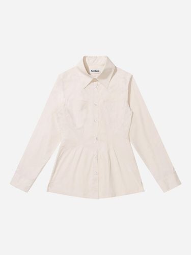 Pin-tuck Slim-fit Long Collar Shirt [PINK BEIGE] - fielders - Modalova