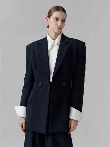 Over Fit Tailored Jacket [Navy] - NUMERO SETTE - Modalova