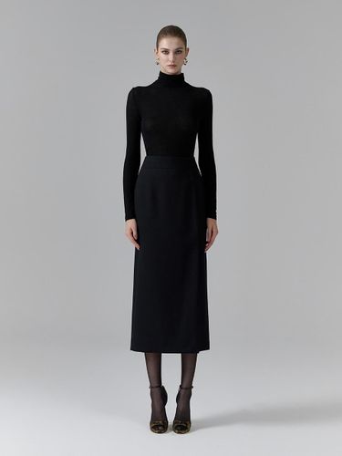 Side Slit H Line Wool Blend Skirt [] - NUMERO SETTE - Modalova