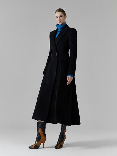 Wool Double Tailored Coat [Black] - NUMERO SETTE - Modalova