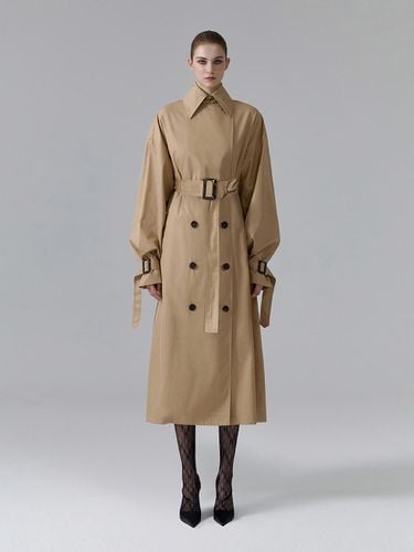 Back Flap Belted Oversized Trench Coat [] - NUMERO SETTE - Modalova