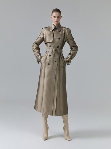 Wool Silk Classic Trench Coat [] - NUMERO SETTE - Modalova