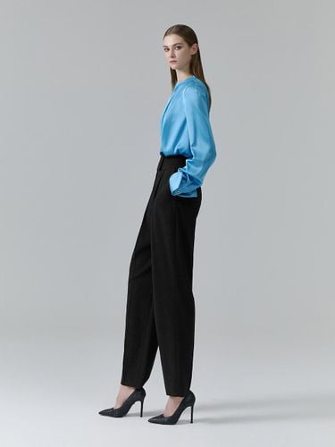 Wool Blended Pleated Baggy Fit Pants [] - NUMERO SETTE - Modalova