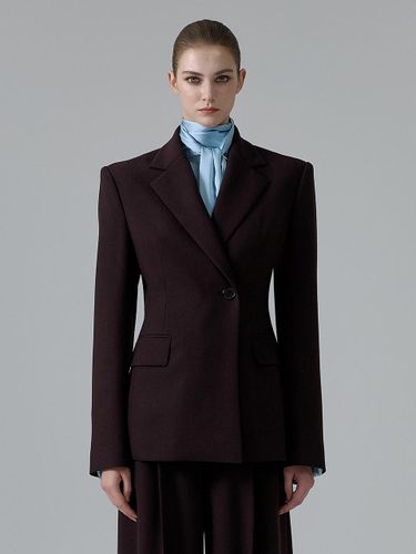 Over Shoulder Half Double Button Wool Jacket [] - NUMERO SETTE - Modalova