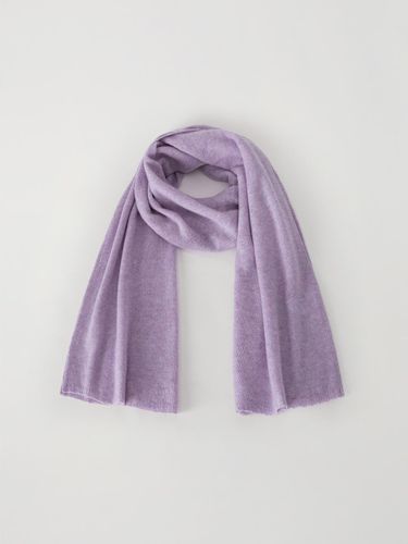 Cashmere Wide Minimalist Muffler [Lavender] - TERRE DE CASHMERE - Modalova