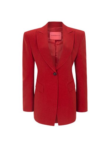 Over Shoulder Tailored Jacket [Red] - NUMERO SETTE - Modalova