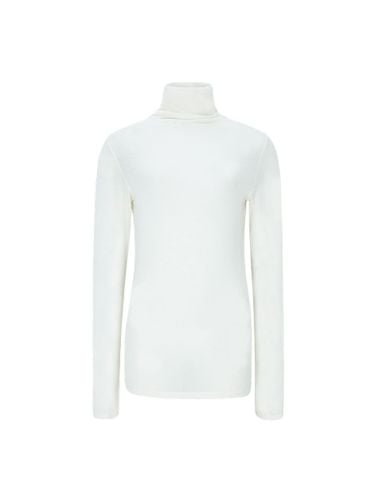 Cashmere Silk Slim Fit Turtleneck Top [WHITE] - NUMERO SETTE - Modalova