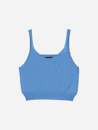 Bustier V-neck Sleeveless Knit Top [SKYBLUE] - fielders - Modalova