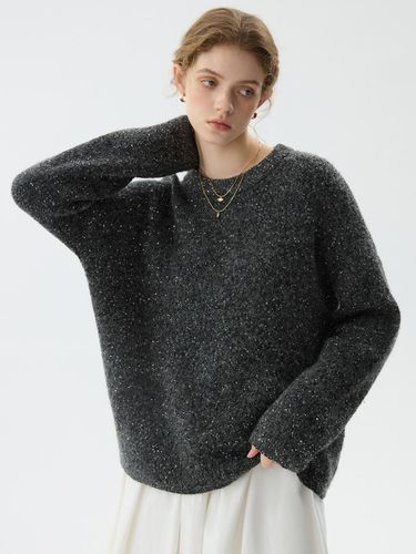 Sequin Round Neck Winter Sweater [Gray] - We’Dee - Modalova