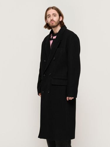 Semi Oversized Double Maxi Long Coat [Black] - CARGOBROS - Modalova