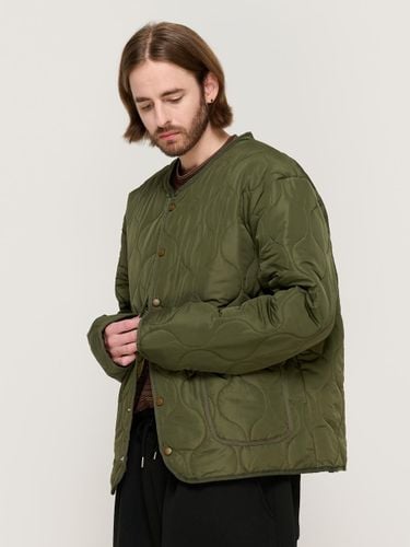 Warm-up Basic Quilted Semi-overfit Jacket [Khaki] - CARGOBROS - Modalova