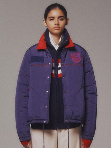 Quilted Padded Sleek Jacket [Navy] - MENASOO - Modalova