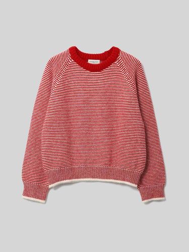 White Stripe Wool Blend Pullover [] - Studio Salt - Modalova