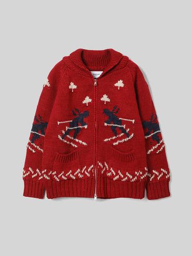 Loose Fit Wool Blend Ski Cowichan Cardigan [] - Studio Salt - Modalova